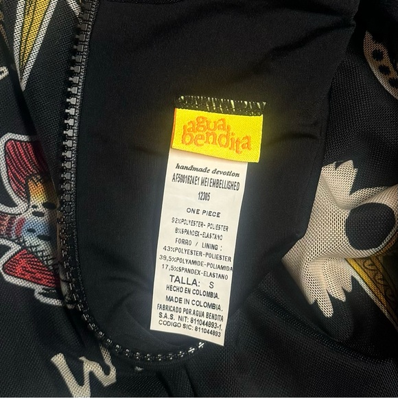 Agua Bendita Embellished Mei One Piece Mesh Swimsuit - Picture 6 of 7